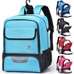 YITUYISI Youth Soccer Bag - Baseball Backpack Soccer Bags Volleyball & Football & Handball Sports Large Capacity Sports Equipment Bags Gift to School Gym Outdoor Camping(Lake-Blue)