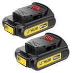 ANTRobut 2 Pack Replacement 20V Battery for Dewalt DCB203 DCB200 DCB201 DCB204 DCB205 DCB206 3500mAh