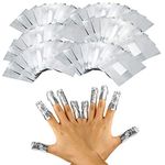 Qiuyan 100pcs Nail Foil Gel Wraps Polish Remover Art Soak off Acrylic Removal - No Acetone