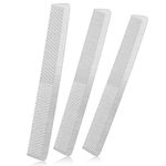 3 Pieces Metal Barber Combs Stainless Steel Hair Comb Fine Cutting Comb Hair Styling Hairdressing Comb Salon Detangler Comb for Women and Men