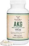 AKG SUPPLEMENT (ALPHA KETOGLUTARIC ACID) 1,000MG PER SERVING (180 CAPSULES) DIFFERENT AND MAY BE MORE EFFECTIVE THAN AAKG (RECENTLY STUDIED FOR HEALTHY AGING PROPERTIES) GLUTEN FREE