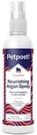 Petpost | Waterless Argan Shampoo Spray for Dogs with Sensitive Skin - Naturally Nourishing Coat Cleaner & Deodorizer for Healthier, Shinier Fur - Rinse Free Formula 237 ml