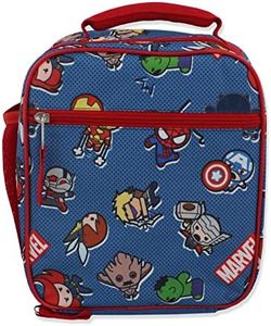 Marvel Kawaii Boys Girls Soft Insulated School Lunch Box (One Size, Multi)