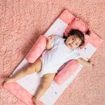 Tidy Sleep New Born Baby Bedding Mattress/Gadda Bed Set for Babies with 2 Side Bolster & Head Pillow | Baby Sleeping Bed for 0 to 12 Months (Fish)