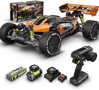 CROBOLL RLAARLO 1:10 Brushless RC Cars for Adults, 40+ mph Top Speed, 4X4 Off-Road Buggy, RTR Oil Filled Shocks Remote Control Racing Car