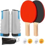 Ping Pong Paddle Set, Portable Tabl