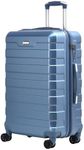 RMW Suitcase Large Medium Cabin Size | Hard Shell | Lightweight | 4 Dual Spinner Wheels | Trolley Luggage Suitcase | Hold Check in Luggage | TSA Combination Lock (Ice Blue, Large 28")
