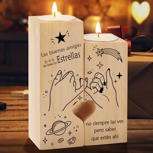 PRSTENLY PRSENTLY Regalos Originales para Mujer Hombre, Candelabro Regalo para Mujer Amiga Amigo Hermana De Cumpleaños Navidad San Valentin