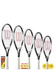 Wilson Federer Junior 23" Tennis Racket + 3 Penn Tennis Balls