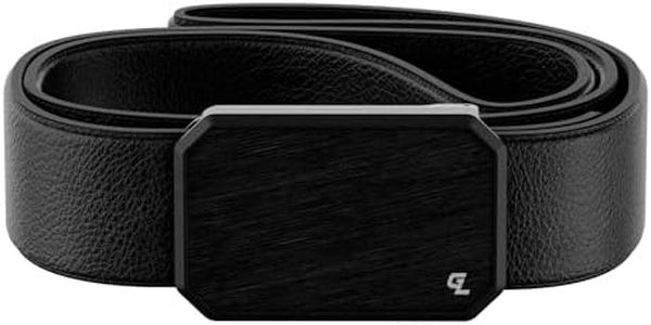 Groove Life Groove Belt Max Leather Black, Full Grain Leather Belt for Men