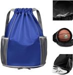 BLIRITEL Drawstring Backpack Sports Gym Bag,Soccer Backpack,Waterproof Soccer Bag for Men Women,String Basketball Backpack