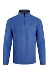 Weird Fish Newark Eco 1/4 Zip Grid Fleece Blue Size M