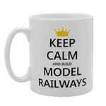 Coralgraph Inc MG1929 Keep Calm and Build Model Railways Novelty Gift Printed Tea Coffee Ceramic Mug