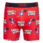 Odd Sox, Men's Funny Boxer Briefs, Kellogg's Cereal Prints, Assorted Styles, Froot Loops, Large