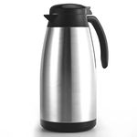 Luvan 2 litre Coffee Pot 304 Food-Grade Stainless Steel Thermal Carafe Jug/Double Walled Vacuum Insulated Coffee Pot with Press Button Top,12+ Hrs Heat&24+ Hrs Cold Retention,BPA Free,for Coffee,Tea