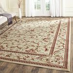 Safavieh Lyndhurst Collection LNH322A Traditional Scrolling Vines Ivory Square Area Rug (10' Square)