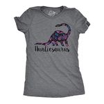Womens Auntiesaurus T Shirt Funny Kids Gift for Aunt Cute Graphic Dinosaur Top Funny Womens T Shirts Dinosaur T Shirt for Women Funny Aunt T Shirt Women's Dark Grey S