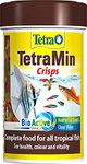 Tetra Min Crisps Fish Food, Complete Fish Food for All Tropical Fish with Clean and Clear Water Formula, 100 ml