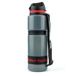Water-to-Go Eco active 75 cls water purifier bottle; Filters viruses, bacteria, protozoa, cysts, chemicals & microplastics; Guaranteed Leakproof; For Travel, Outdoor, Cycling, & Survival; (Red)