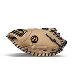 Buckler Youth 'Junior Select' Baseball Series - First Base, Catcher's Mitts - 12", 12.5", 31.5", 32.5" (Catcher's Mitt, 32.5 inch, One-Piece - Camel, Right Hand Throw)