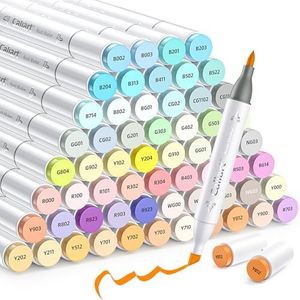 Caliart 61 Pastel Alcohol Dual Tip Markers Set