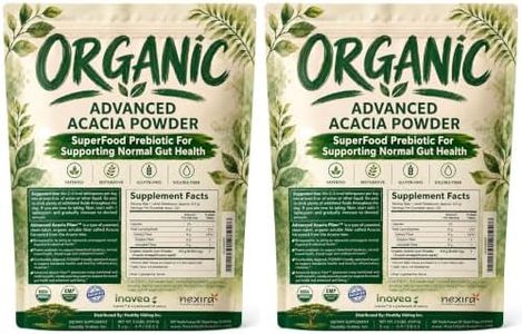 Advanced Acacia Fiber Powder 5 Ibs (80oz) Soluble Leaky Gut Repair, Organic Fiber Supplement Powder Prebiotic for Gut Repair - 2 Pack