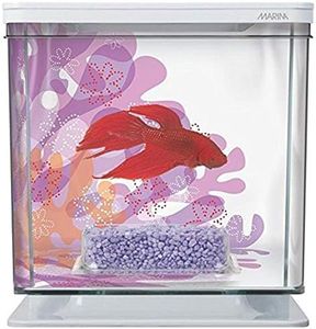 Marina Betta Aquarium Starter Kit, Flower