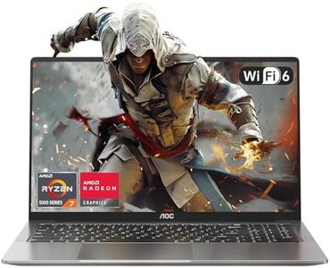 AOC 2024 Gaming Ordinateur Portable Boîtier en Métal et Rétroéclairé, AMD Ryzen 7 5825U(8C/16T, jusqu'à 4,50 GHz,15W) PC Portable Gamer 16,10 Pouces,16Go DDR4,512Go M.2 SSD,WiFi 6,BT5.2,HDMI,Type C