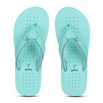 YOHO Women Sea Green slippers with arch support |soft comfortable stylish and anti skid Women's Flip-Flops & Slippers in exciting color | Styles | Daily Use |Waves