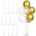 HPLYEL 12 Sets Balloon Stand Kit, Balloon Sticks Holder with Base Birthday Wedding Graduation Party Decortaions Table Centerpieces Balloon Arch kit