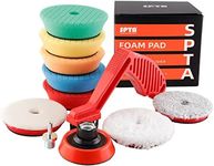 SPTA Drill polishing kit, 11Pcs 3-Inch Buffing Polishing Pads, Car Foam Drill Buffing Pad, Polishing Pads Kit, Car Buffer Polisher Kit Drill Buffing Kit for Car Polishing, Waxing, Sealing Glaze