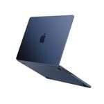 MOSISO Compatible with MacBook Air 15 inch Case 2023 2024 M3 M2 Touch ID, Ultra-Thin Natural Original Color Hard Shell Cover Compatible for MacBook Air Case M3 M2 15 inch A3114 A2941, Midnight Blue