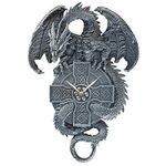 Design Toscano CL3898 the Celtic Timekeeper Sculptural Dragon Wall Clock