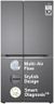 LG 655 L Frost-Free Smart Inverter Double Door Side-By-Side Refrigerator (GL-B257HDSY, Dazzle Steel, Express Freeze | Multi Air-Flow)
