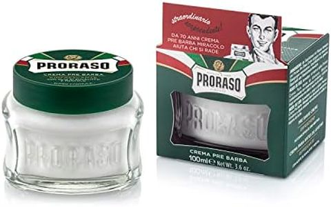 Proraso Pre-Shave Conditioning Cream for Men, Refreshing and Toning with Menthol and Eucalyptus Oil, 3.6 oz