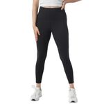 BlissClub Women The Ultimate Fitted High Rise Leggings|Leggings for Women|High-Waist|Ankle Length|4 Pockets|Squat-Proof,Black