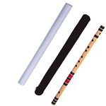 Ketostics® Bamboo Flutes Bansuri C Natural Right Handed Middle (19 inch) C4