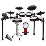 Alesis Drums Crimson II SE - Electric Drum Kit with MIDI In/Out, Dual-Zone Mesh Pads, Triple-Zone Ride, Cymbals with Choke, Double Kick Compatible