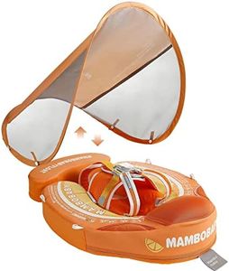 Mambobaby Float with Canopy, Add Tail Baby Float (Tangerine)