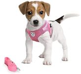 Pet's Playground Small Dog Harness | No Pull Dog Harness | Puppy Dog Harness | Dog Harness For Puppies | Dog Harness For Small Dogs | Harness for Small Dogs UK | Extra Small Dog Harness | Pink | S