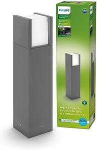 Philips LED Arbour Lampadaire d'extérieur ultra efficace Anthracite 1 x 3,8 W Blanc 3000 K Pour maison, jardin, terrasse