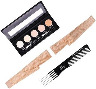 MILANO COLLECTION Scalp Illusion Kit- Lace WiGrip, Wig Makeup Knot Concealer Palette Plus Free Angled Brush and Teasing Comb (Nude)