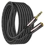 VIOY Headphone Extension Cable 5M,[Copper Shell, Hi-Fi Sound] 3.5mm Male to Female Stereo Audio Cable Nylon Braided Aux Cord for Smartphones, Tablets, Media Players…