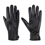 Faux Leather Gloves Womens