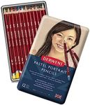 Derwent Pastel Portrait Pencils, Drawing & Writing, Set Of 12 Colouring Pencils For Portrait Drawing, Ideal For Blending & Detailing, Professional Quality, 2300563