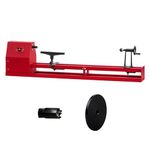Garvee Wood Turning Lathe, 4-Speed Benchtop Wood Lathe 885-2425 RPM 370W 0.5HP, 14’’ x 40’’ Woodworking Lathe with Chisels Faceplate Tools for DIY Craft Bowl Spindle Pen Turning