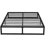 EMODA 12 Inch Full Size Bed Frame Heavy Duty Metal Platform No Box Spring Needed, Easy Assembly Noise Free, Black