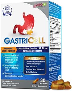 LABO Nutrition GASTRICELL - Eliminate H. Pylori, Relieve Acid Reflux & Heartburn, Regulate Gastric Acid, Natural Treatment, Target The Root Cause of Recurring Problems, Probiotic, 30 Capsules