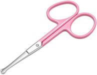 Grooming and Nose Hair Scissors – Nasal Hair Cutters - Sharp Blades Trimming Scissors for Eyebrows, Beard, Mustache & Facial Hair or Men & Women – Stainless Steel, Safety Rounded Blunt Tip