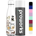 Proworks Performance Stainless Steel Sports Water Bottle | Double Insulated Vacuum Flask for 12 Hours Hot & 24 Hours Cold Drinks - For Home, Work, Gym & Travel - 750ml - BPA Free – A Dog's Tail